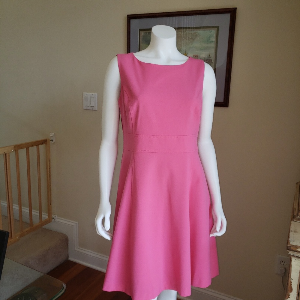 10 NINE WEST HOT PINK DRESS